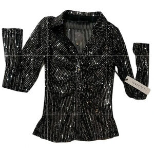 🖤New Lulumari Sequin Shimmer Top🖤